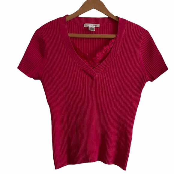 august silk Tops - August Silk Women’s Pink Blouse Size XL